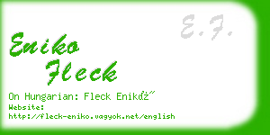 eniko fleck business card